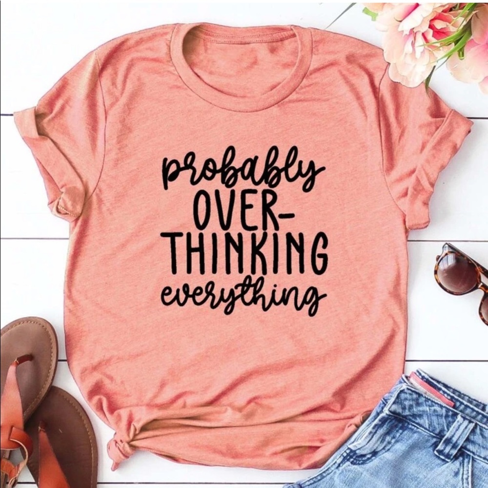 PLUS probably overthinking everything graphic tee - Picture 1 of 7
